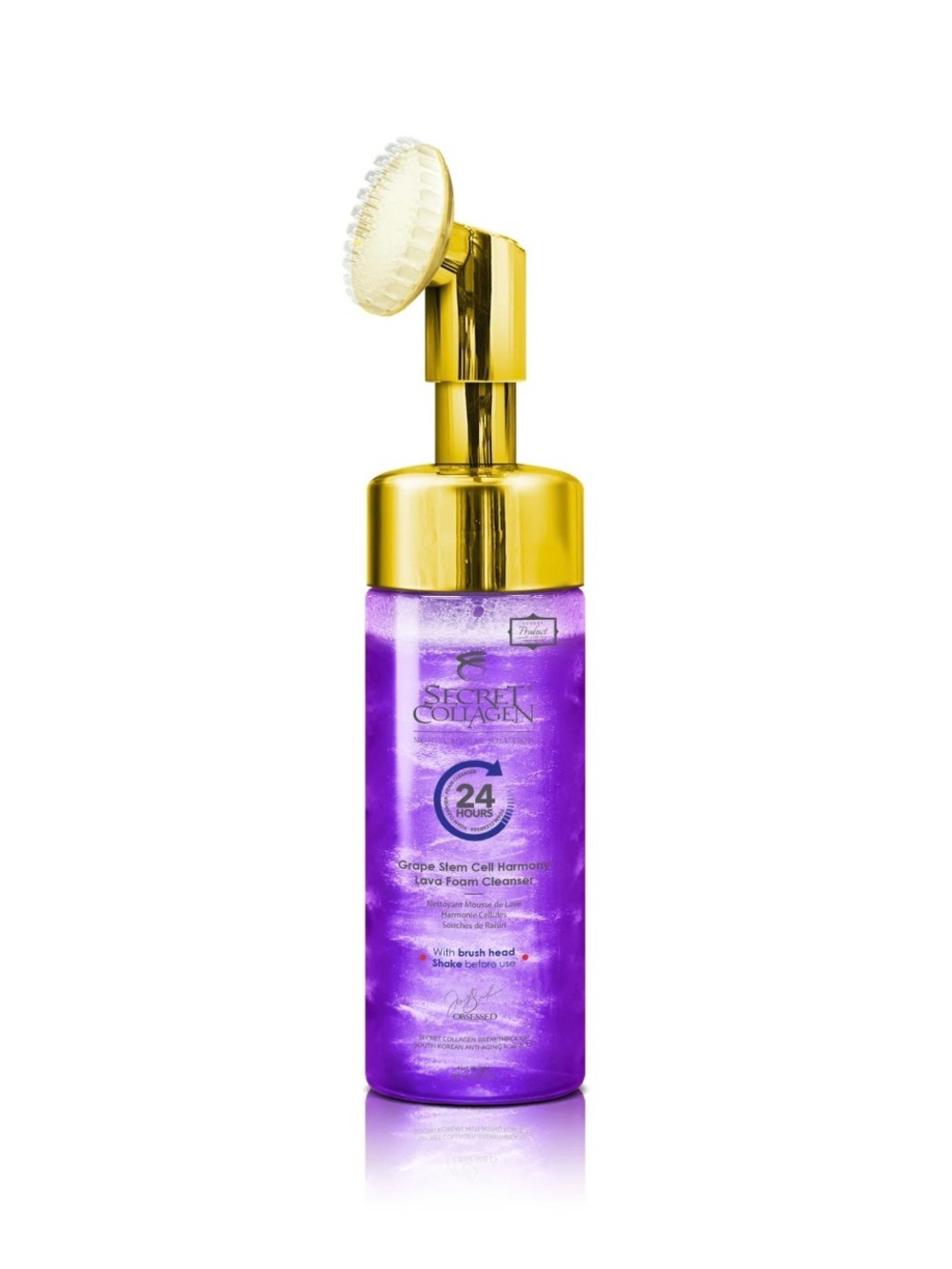 Secret Collagen 24-Hour Grape stem cell Foam Cleanser